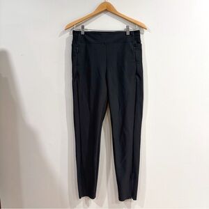 Athleta Black Hybrid Legging Jogger Pants Size 8 Zip Hem Activewear